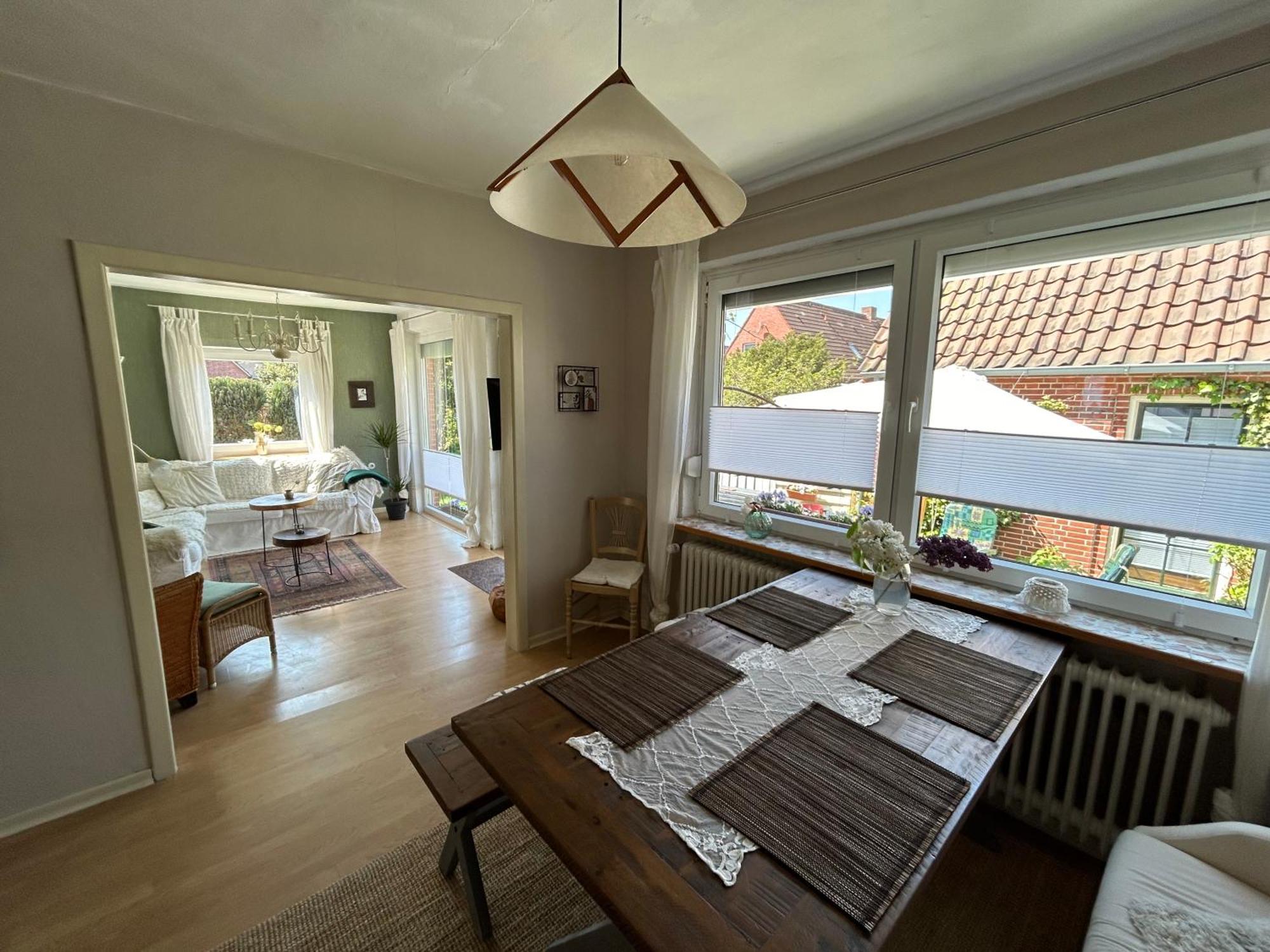 Ferienwohnung Haus Papenburg Garten Parkplatz Nordsee Exteriör bild
