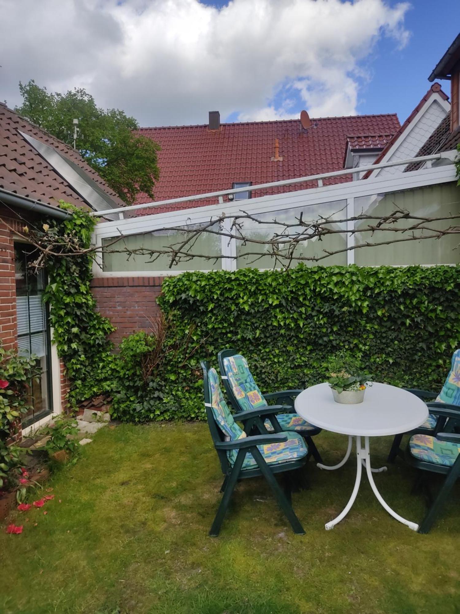 Ferienwohnung Haus Papenburg Garten Parkplatz Nordsee Exteriör bild